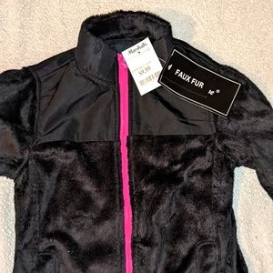 Me Jane Faux Fur Girls jacket (size 10 kids)